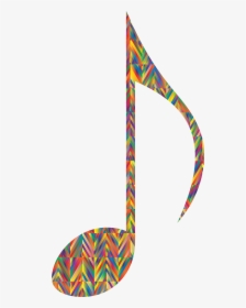 Prismatic Strips Musical Note 2 Clip Arts, HD Png Download, Free Download