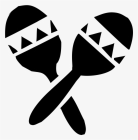 Mexican Maracas Png For Kids - Black And White Maracas Clipart, Transparent Png, Free Download