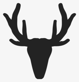 Rustic Antler Silhouette Stamp Antler Rubber Stamps - Antler Silhouette, HD Png Download, Free Download