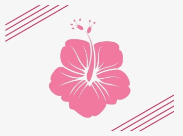 Hawaii Flower Silhouette Clip Art - Flor Do Hawaii Silhueta Png, Transparent Png, Free Download