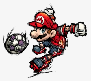 Mario Strikers - Super Mario Strikers Mario, HD Png Download, Free Download