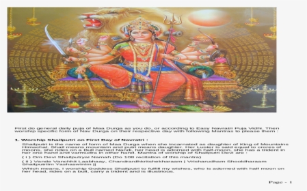 Transparent Durga Puja Png - Religion, Png Download, Free Download