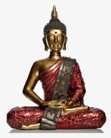 63610 - Buddha Black Statue, HD Png Download, Free Download