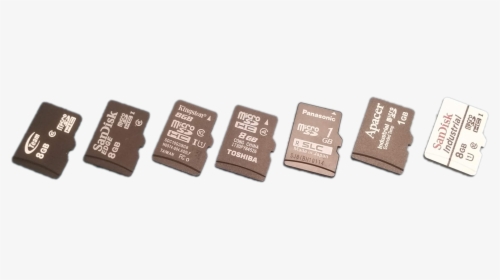 The Microsd Cards Used In This Benchmark - Electronic Component, HD Png Download, Free Download