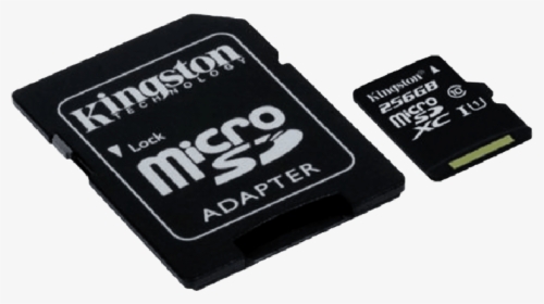 Kingston 256gb Canvas Select Micro Sdxc Card With Sd - Micro Sd, HD Png Download, Free Download