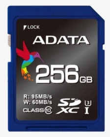 Memory Card A Data Premier Pro Sdxc, U3, 256gb, Class - Sdxc, HD Png Download, Free Download
