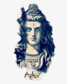 Mahadev Freetoedit - Lord Shiva Pencil Shade Drawing, HD Png Download, Free Download