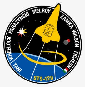 Sts 120 Patch Nasa 555px - Sts 120 Patch, HD Png Download, Free Download