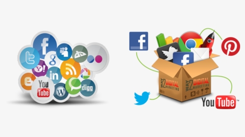 Digital Marketing In Online - Social Media Marketing Banner, HD Png Download, Free Download