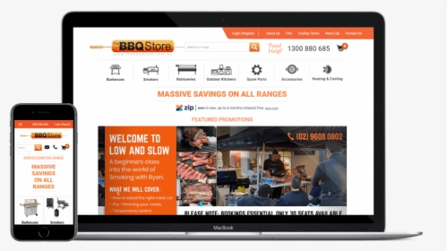 Bbq Store Ecommerce - Online Advertising, HD Png Download, Free Download