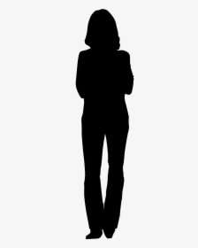 Silhouette Woman Stand, HD Png Download, Free Download