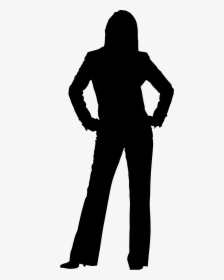 Silhouette Business Pant Suits Woman - Save Our Green Spaces, HD Png Download, Free Download