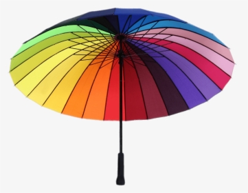 Parasol Rainbow Colours - Umbrella Png Rainbow, Transparent Png, Free Download