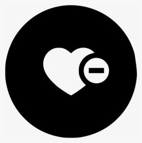 Self Esteem Heart Love Minus Dislike Like - Shopping Cart Icon Circle, HD Png Download, Free Download