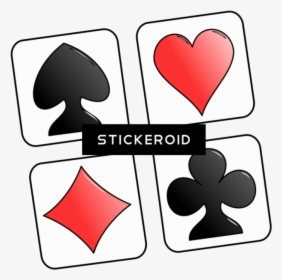 Playing Cards Card Deck Symbols Clip Art Of Transparent - Deck Of Cards Clip Art, HD Png Download, Free Download