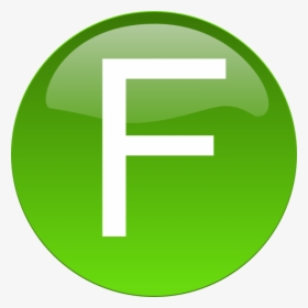 Green F Svg Clip Arts - Letter F In Green Circle, HD Png Download, Free Download