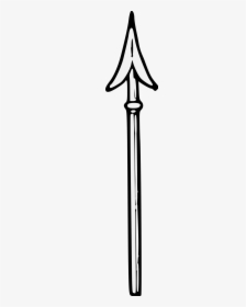 Clipart Black And White Spear, HD Png Download, Free Download
