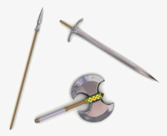 Medieval Spear Png Pic - Swords Spears And Axes, Transparent Png, Free Download