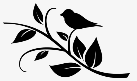 Leaf Branch Silhouette Clipart, HD Png Download, Free Download