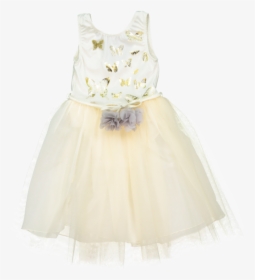 Papillons Dress In Ivory/gold - Cocktail Dress, HD Png Download, Free Download