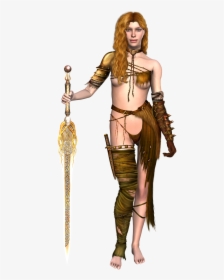 Female Viking Warrior Cartoon, HD Png Download, Free Download