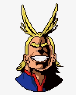 All Might Deserves A Spot In The Glory - My Hero Academia Minecraft Pixel Art, HD Png Download, Free Download