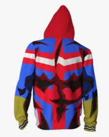 My Hero Academia All Might Blue Suit Cosplay Zip Up - Hoodie, HD Png Download, Free Download