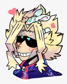 Icon Commission Finished All Might With A Bun - Cartoon, HD Png Download, Free Download
