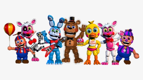 Personajes De Five Nights At Freddys Png - Fnaf World Toy Animatronics, Transparent Png, Free Download