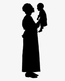 Mount Vernon Fred W - Silhouette Of A Middle Aged Woman, HD Png Download, Free Download