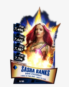 Wwe Supercard Wrestlemania 33 Sasha Banks, HD Png Download, Free Download