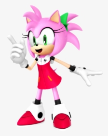 Amy Rose In Roll"s Mega Man 11 Outfit - Amy Rose All Outfits, HD Png Download, Free Download