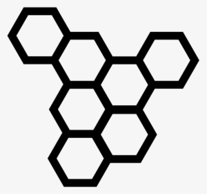 Transparent Bee Clipart Black And White - Honeycomb Icon, HD Png Download, Free Download
