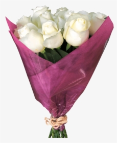 Diy 12 White Roses Bouquet Magnaflor - Bouquet, HD Png Download, Free Download