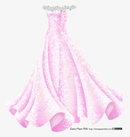A Sleeveless Pink Gown With A Fitted Bodice And A Full - Pink Sparkly Dress Transparent, HD Png Download, Free Download