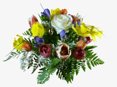 Fresh Bouquet - Happy Birthday Flowers Clipart Png, Transparent Png, Free Download