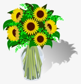 Bouquet Clip Arts - Bouquet Of Sunflowers Clipart Png, Transparent Png, Free Download
