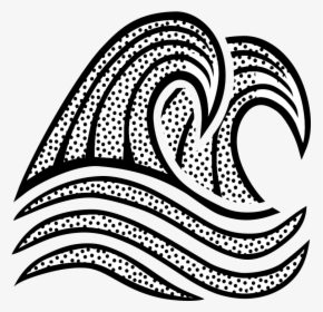Water, Waves, Ocean, Abstract, Splash, Liquid - Wave Drawing Black And White, HD Png Download, Free Download