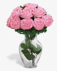 Cupcake Flower Bouquet Pink, HD Png Download, Free Download