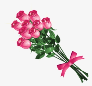 Transparent Pink Roses Bouquet Png Clipart Picture - Rose Flower Bokeh Png, Png Download, Free Download