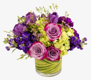 Purple Bouquet Png - Floribunda, Transparent Png, Free Download