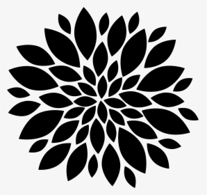 Flower Petals Silhouette Clip Arts - Flower Vector Black Png, Transparent Png, Free Download
