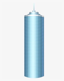 Blue Round Skyscraper Png Clipart - Blue Clipart Skyscraper, Transparent Png, Free Download