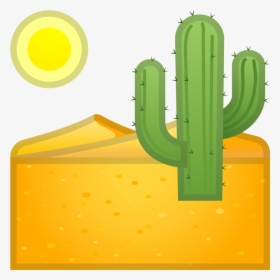 Desert Icon - Android Cactus Emoji, HD Png Download, Free Download