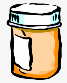 Jar, Peanut Butter, Closed, Food, Blank, Honey - Cartoon Pill Bottle Transparent Background, HD Png Download, Free Download