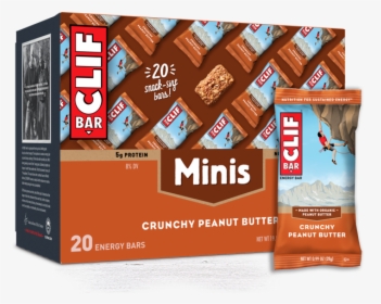 Crunchy Peanut Butter Minis Packaging - Mini Clif Bars, HD Png Download, Free Download