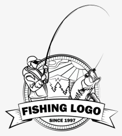 Fish Hook With Worm Png Transparent Library - Fishing Logo Png, Png Download, Free Download