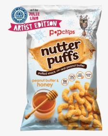 4oz Bag Of Peanut Butter And Honey Nutter Puffs - Popchips, HD Png Download, Free Download
