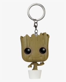 Baby Groot Pocket Pop Bobblehead Keychain - Funko Pop Groot Keychains, HD Png Download, Free Download