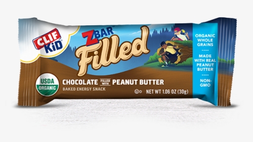 Chocolate Peanut Butter Packaging - Clif Kid Z Bar Filled, HD Png Download, Free Download